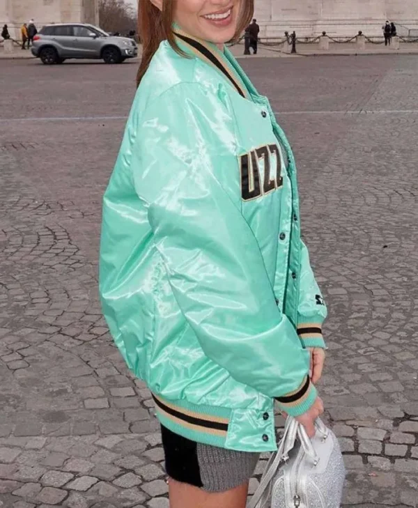 Charlotte Hornets Buzz City Full-Snap Satin Mint Jacket