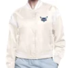 Charlotte Hornets Printed Logo Varsity Satin Jacket