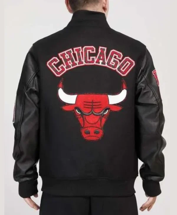 Chicago Bulls Animal Patches Varsity Jacket