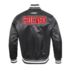 Chicago Bulls Diy Pick Stitch Classic Rib Satin Jacket