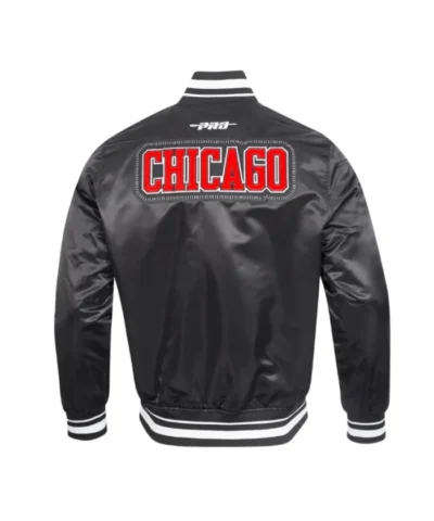 Chicago Bulls Diy Pick Stitch Classic Rib Satin Jacket