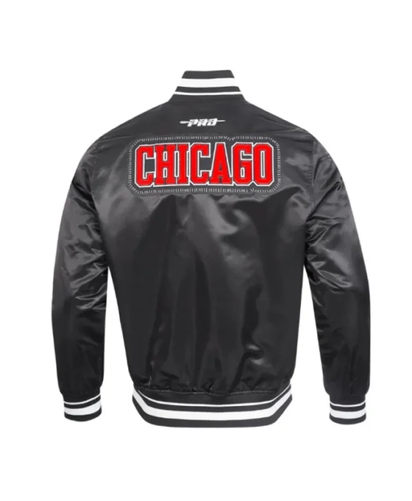 Chicago Bulls Diy Pick Stitch Classic Rib Satin Jacket