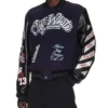 Chicago Bulls Off-White Varsity Jacket