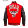 Chicago Bulls Prep WoolLeather Varsity Jacket
