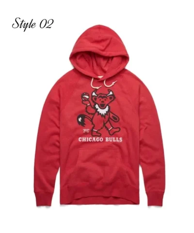 Chicago Bulls Pullover Red Hoodie