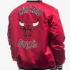 Chicago Bulls Scarlet Heavyweight Satin Jacket
