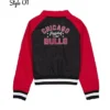 Chicago Bulls Throwback Black and Red Jacket