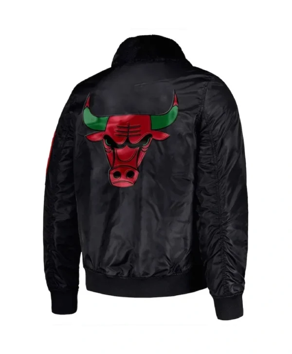 Chicago Bulls Ty Mopkins Black History Month Full-Zip Satin Jacket