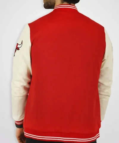 Chicago Bulls Varsity Red and Cream Jacket