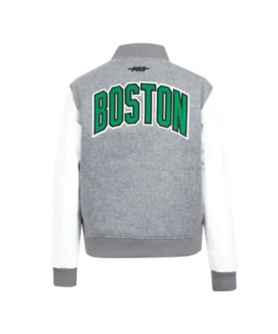 Boston Celtics Classic WoolLeather Jacket