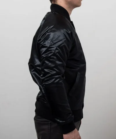 Cleveland Cavaliers Black Tonal Satin Full-Snap Jacket