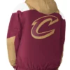 WineGold Cleveland Cavaliers Charger Half-Zip Pullover Jacket