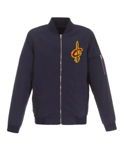Cleveland Cavaliers Nylon Black Bomber Jacket