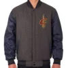 Cleveland Cavaliers Full-Zip Varsity Charcoal Jacket