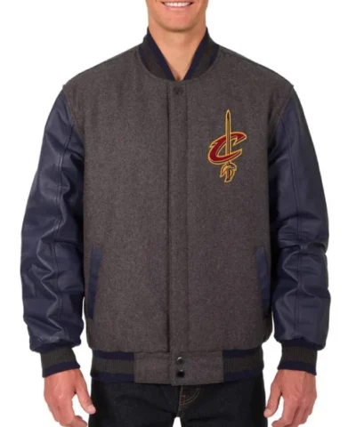 Cleveland Cavaliers Full-Zip Varsity Charcoal Jacket