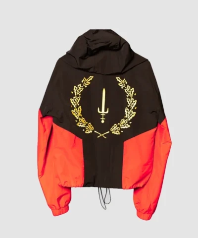 Coaches Jacket Style Heritage Black American Flag Jacket