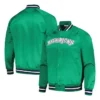 Dallas Mavericks Hardwood Classics Full-Snap Satin Green Jacket