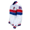 35th Anniversary Detroit Pistons White Satin Jacket