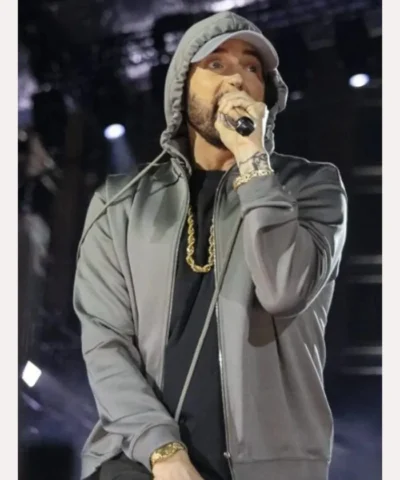 Shop Eminem Grey Hoodie