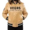 Golden Knights Vegas GoldBlack Golden Satin Jacket