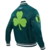Kelly Green Boston Celtics 202425 City Edition Full-Snap Satin Jacket