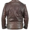 Shop Mens Brown Brando Biker Jacket For Sale