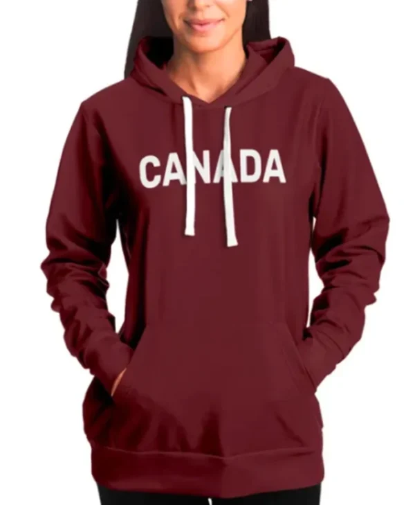 Meru The Succubus Canada Maroon Pullover Unisex Hoodie