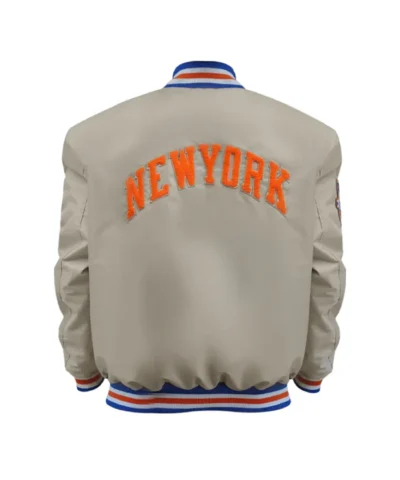 Buy Ny Knicks 1970 Champions 50th Anniversary Beige Jacket
