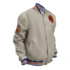 Shop Ny Knicks 1970 Champions 50th Anniversary Beige Satin Jacket