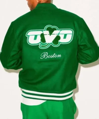 OVO Boston Celtics Green Varsity Wool Jacket