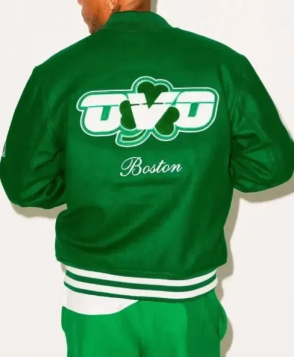 OVO Boston Celtics Green Varsity Wool Jacket