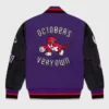 OVO Toronto Raptors Purple and Black Varsity Jacket