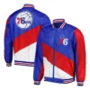 Philadelphia 76ers Ripstop Nylon Full-Zip RoyalRed Jacket