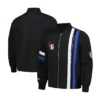 Philadelphia 76ers Stitch Applique Full-Zip Black Jacket