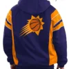 Phoenix Suns Home Team Half-Zip Purple Hoodie Jacket