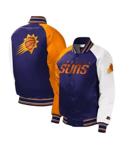 Phoenix Suns Youth Varsity Satin Full-Snap Jacket