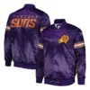 Pick & Roll Phoenix Suns Full-Snap Satin Purple Jacket