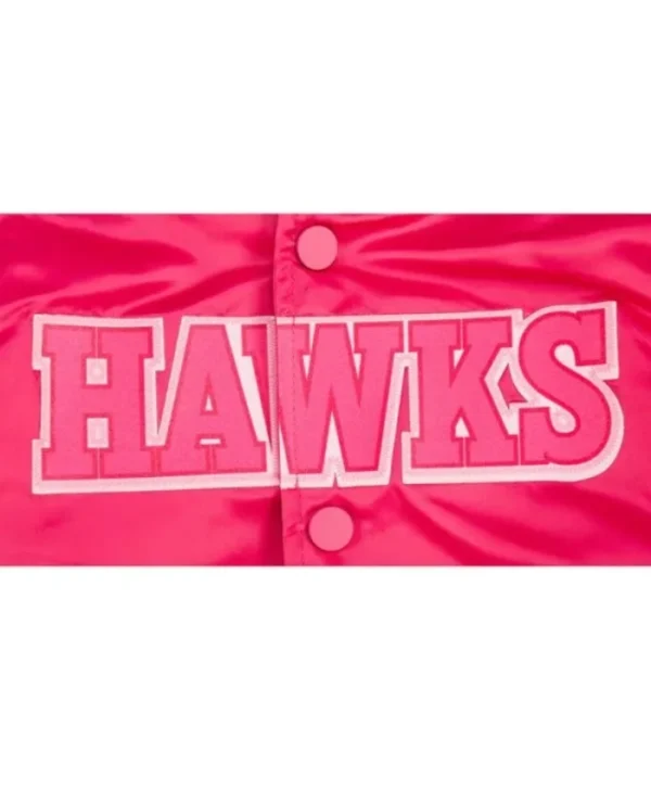 Atlanta Hawks Triple Pink Satin Jacket