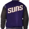 PurpleBlack Phoenix Suns The Enforcer Varsity Satin Jacket