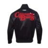 RedBlack Chicago Bulls Souvenir Full-Snap Satin Jacket