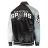 San Antonio Spurs Reliever Full-Snap Raglan Satin Jacket