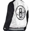 Renegade Brooklyn Nets Full-Snap Varsity Satin Jacket