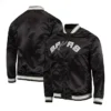 San Antonio Spurs Black Lightweight Full-Snap Satin Jacket