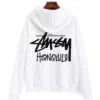 Stussy Honolulu Pullover White Hoodie - Recreated
