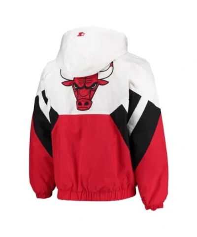 The Line-Up Oxford Chicago Bulls Hoodie Half-Zip Jacket