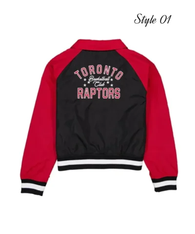 Toronto Raptors Red and Black Throwback Jacket