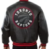 Toronto Raptors Black Varsity Leather Jacket