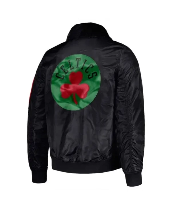 Ty Mopkins Boston Celtics Black History Month Full-Zip Satin Jacket