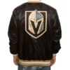 Golden Knights Vegas GoldBlack Satin Jacket