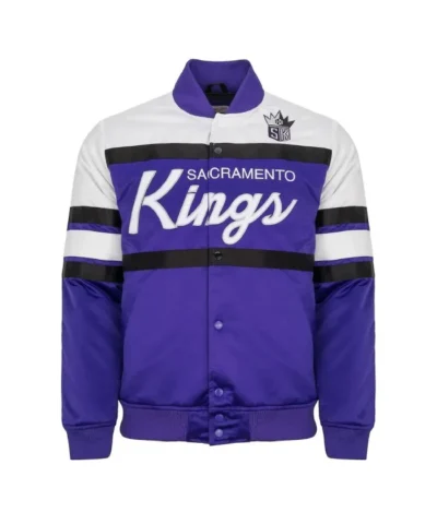 Sacramento Kings Special Script Purple and White Jacket